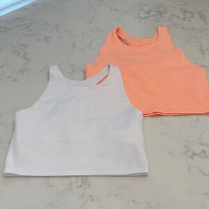 Girls size M and L DSG Peach and White  Athletic Tank Tops